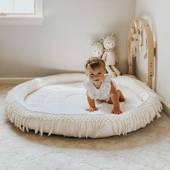 Macrame Organic Round Play Mat