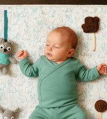 Organic Rectangle Play Mat – Sweet Bunnies