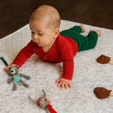 Organic Rectangle Play Mat – Sweet Bunnies