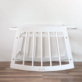 Modern Rocking Moses Bassinet Stand with brake in White